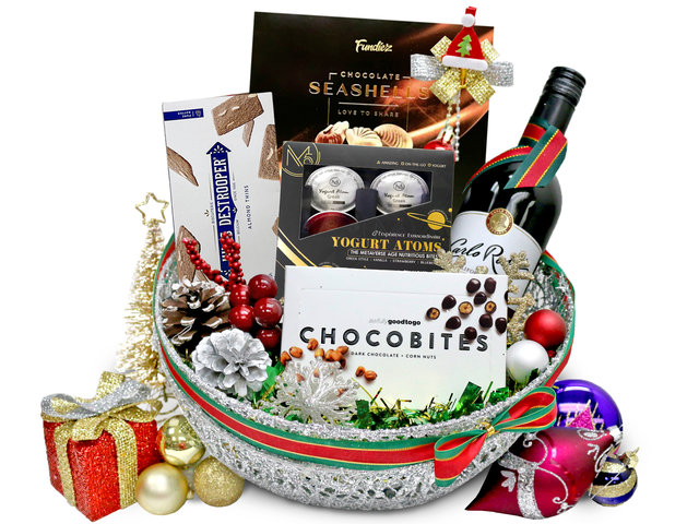 Christmas Gift Hamper - Christmas Fancy Wine Gift Hamper S28 - L36666958 Photo