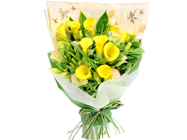 Florist Flower Bouquet - Calla Lilies Flowers Bouquet 01 - L105604 Photo