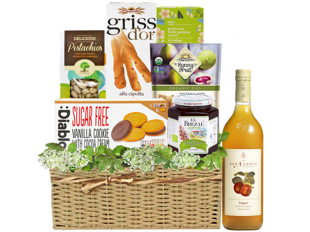 Wine n Food Hamper - Fancy Juice And Food Gift Hamper FH76 - L76600289 Photo