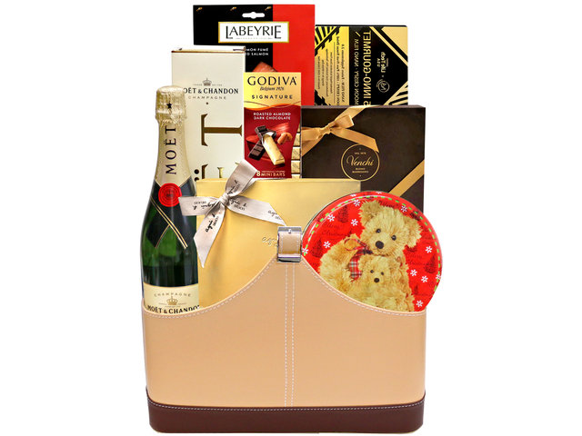 Wine n Food Hamper - Luxury Premium Champagne And Food Gift Hamper FH28 - L132320 Photo